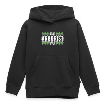 Bûcheron Bûcheron Tronçonneuse - Sweat Premium à capuche enfant bio - noir - Devant - AI Model Kid Male (0cm)
