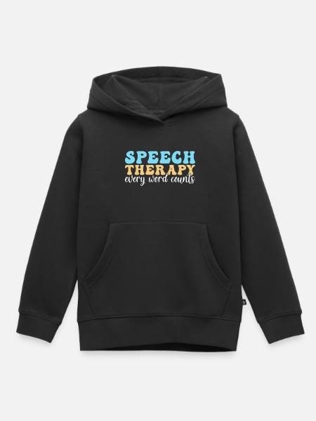 Sprachtherapie Sprachtherapeut - Kinder Premium Organic Hoodie - Schwarz