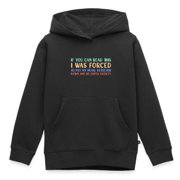 Chasseur de trésors Chasse au trésor Détecteur de métaux - Sweat Premium à capuche enfant bio - noir - Devant - AI Model Kid Male (0cm)
