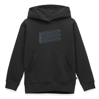 Geometry Optics Illusion Illusion Board Box - Kids Premium Organic Hoodie - black - Front - AI Model Kid Male (0cm)