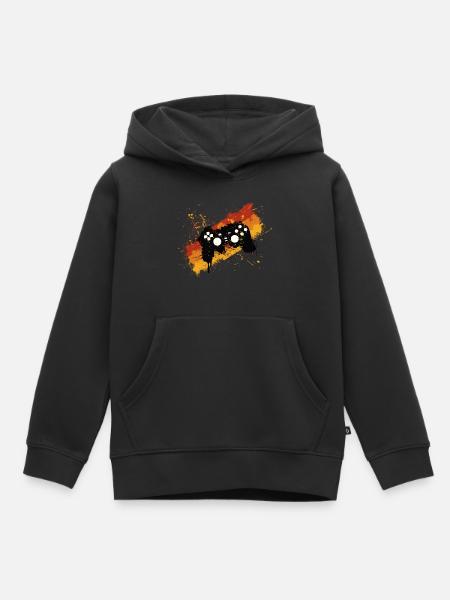 Controller Graffiti Gamer - Hettegenser Premium barn økologisk - svart