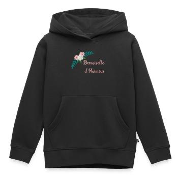 Brautjungfer - Bukolische Sammlung - Kinder Premium Organic Hoodie - Schwarz - Vorne - AI Model Kid Male (0cm)