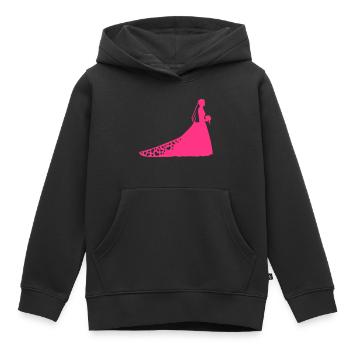 Braut - Kinder Premium Organic Hoodie - Schwarz - Vorne - AI Model Kid Male (0cm)
