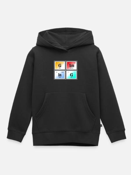 Gaming-| Periodensystem der Elemente - Kinder Premium Organic Hoodie - Schwarz