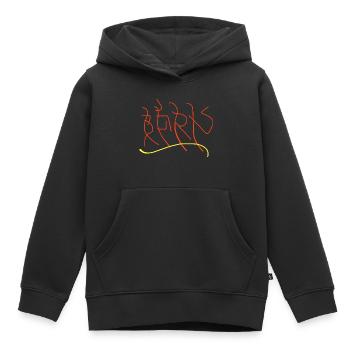 T-Shirt Berne - Sweat Premium à capuche enfant bio - noir - Devant - AI Model Kid Male (0cm)