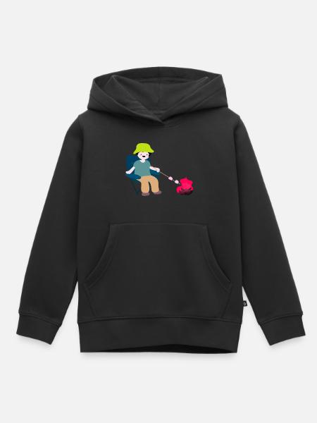 Camping5 - Kinder Premium Organic Hoodie - Schwarz