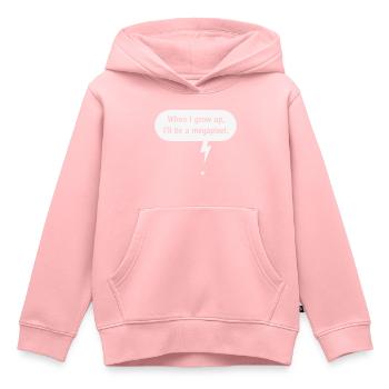 When I Grow Up, I’ll Be A Megapixel. (Pixel / W) - Kids Premium Organic Hoodie - rose - Front - AI Model Kid Female (0cm)