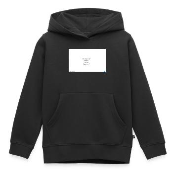 Questions du quotidien : Clés de portefeuille - Sweat Premium à capuche enfant bio - noir - Devant - AI Model Kid Male (0cm)