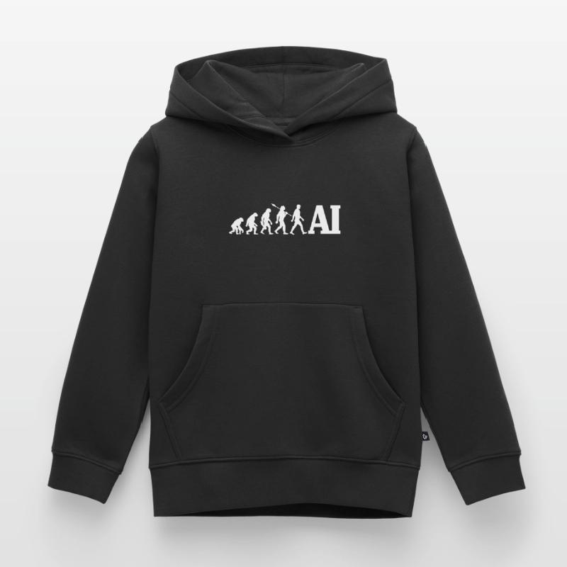 Evolution - Artificial Intelligence - AI Kinder Premium Organic Hoodie