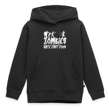 Zombies Zombie Fast Food lusitg - Kinder Premium Organic Hoodie - Schwarz - Vorne - AI Model Kid Male (0cm)