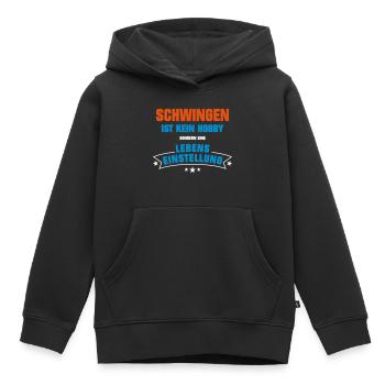 Schwingen Sportart - Kinder Premium Organic Hoodie - Schwarz - Vorne - AI Model Kid Male (0cm)