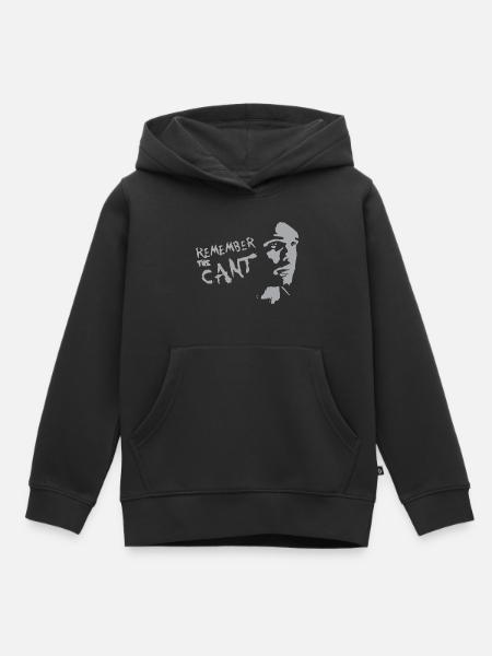 remember the cant - Kids Premium Organic Hoodie - black