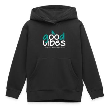 shirt new 02 - Kinder Premium Organic Hoodie - Schwarz - Vorne - AI Model Kid Male (0cm)