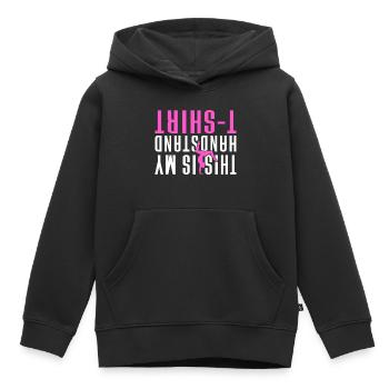 Acrobat Gymnastique Gymnastique Tumbling - Sweat Premium à capuche enfant bio - noir - Devant - AI Model Kid Male (0cm)