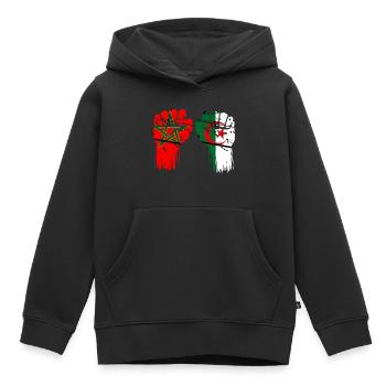 Morocco Algeria Khawa Khawa - Kids Premium Organic Hoodie - black - Front - AI Model Kid Male (0cm)