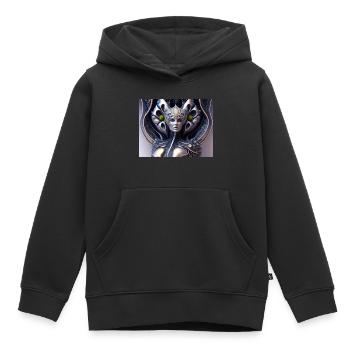 Mystic Witch - Kids Premium Organic Hoodie - black - Front - AI Model Kid Male (0cm)