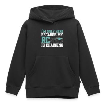 RC Car Remote Control Car - Kids Premium Organic Hoodie - black - Front - AI Model Kid Male (0cm)
