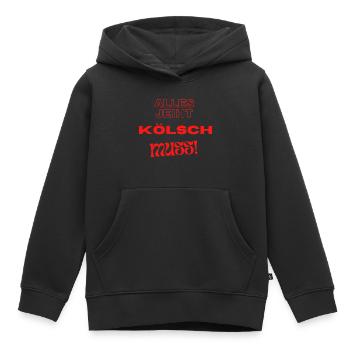 Alles geht - Kölsch MUSS - Kinder Premium Organic Hoodie - Schwarz - Vorne - AI Model Kid Male (0cm)