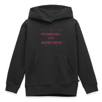 Baby Sayings - Kids Premium Organic Hoodie - black - Front - AI Model Kid Male (0cm)