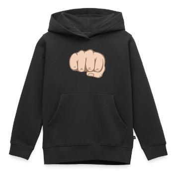 Faust - Kinder Premium Organic Hoodie - Schwarz - Vorne - AI Model Kid Male (0cm)