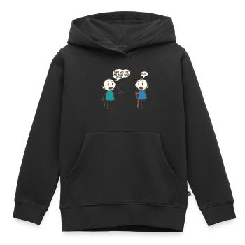 That Will Cost An Arm And A Leg Stick People Pun - Kids Premium Organic Hoodie - black - Front - AI Model Kid Male (0cm)