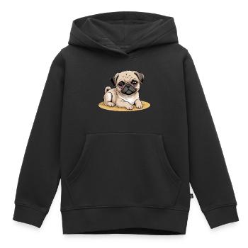 Dogs Pets Pets - Kids Premium Organic Hoodie - black - Front - AI Model Kid Male (0cm)