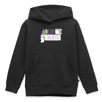 Live In The Moment Mindfulness Presence Awareness - Kids Premium Organic Hoodie - black - Front - AI Model Kid Male (0cm)