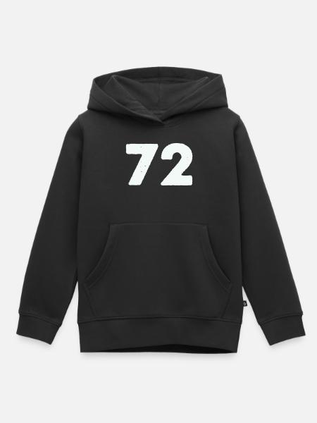 72 - Kinder Premium Organic Hoodie - Schwarz