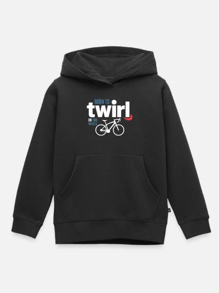 Professionelle Fahrradakrobatik Elite Drehung - Kinder Premium Organic Hoodie - Schwarz