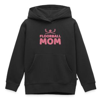 Floorball Player Floorball Mom Mama Mother - Kids Premium Organic Hoodie - black - Front - AI Model Kid Male (0cm)