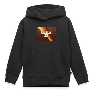 Club 27 - Sweat Premium à capuche enfant bio - noir - Devant - AI Model Kid Male (0cm)