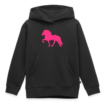 Tölter - Kinder Premium Organic Hoodie - Schwarz - Vorne - AI Model Kid Male (0cm)