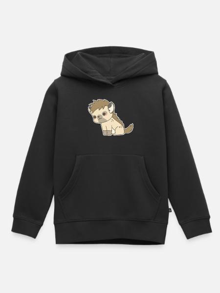 Hyäne - Kinder Premium Organic Hoodie - Schwarz