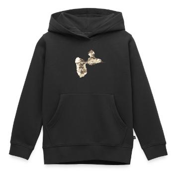 Guadeloupe 971 - Kinder Premium Organic Hoodie - Schwarz - Vorne - AI Model Kid Male (0cm)