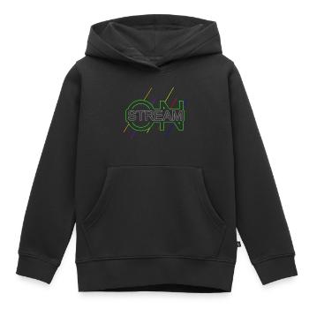 Stream on Live Streamer Gamer - Kids Premium Organic Hoodie - black - Front - AI Model Kid Male (0cm)