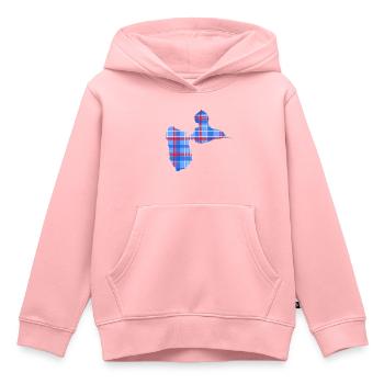 Guadeloupe - Kinder Premium Organic Hoodie - Rosa - Vorne - AI Model Kid Female (0cm)