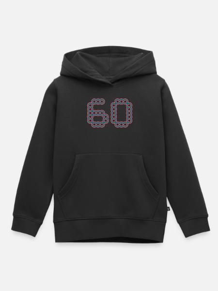 60. 60 ANS. 60e ANNIVERSAIRE. ANNIVERSAIRE 60 ANS. - Hoodie Premium barn ekologisk - svart