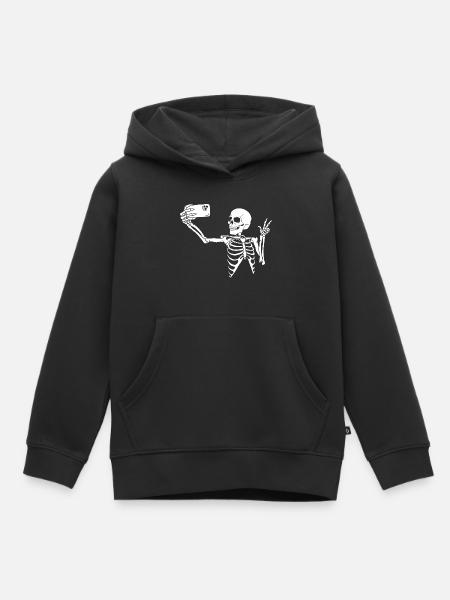 Ein letztes Selfie - Kinder Premium Organic Hoodie - Schwarz