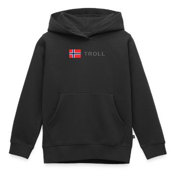 Troll - Kinder Premium Organic Hoodie - Schwarz - Vorne - AI Model Kid Male (0cm)