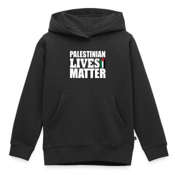 palestinian lives matter - Kids Premium Organic Hoodie - black - Front - AI Model Kid Male (0cm)