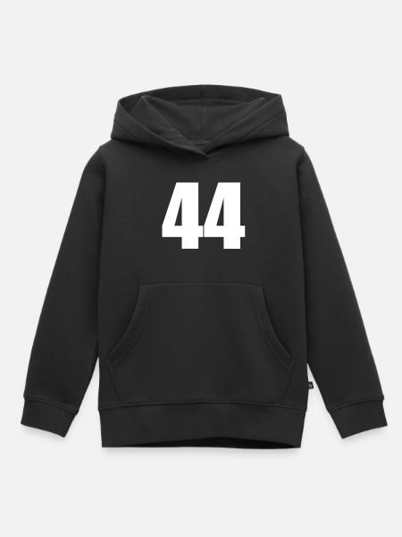 44 - Kinder Premium Organic Hoodie - Schwarz