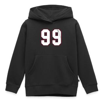 Numéro quatre-vingt-dix neuf - 99 Classic Vintage Sport - Sweat Premium à capuche enfant bio - noir - Devant - AI Model Kid Male (0cm)