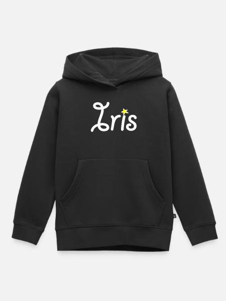 Iris - Kids Premium Organic Hoodie - black