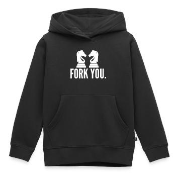 Schach Geschenk Schachspieler Queen's Gambit - Kinder Premium Organic Hoodie - Schwarz - Vorne - AI Model Kid Male (0cm)