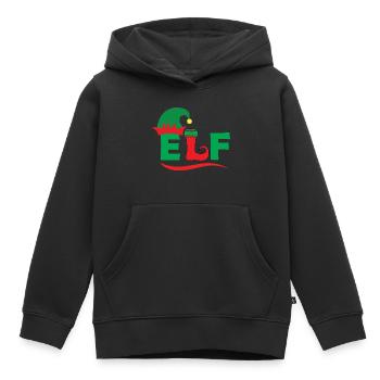 Elf - Kinder Premium Organic Hoodie - Schwarz - Vorne - AI Model Kid Male (0cm)