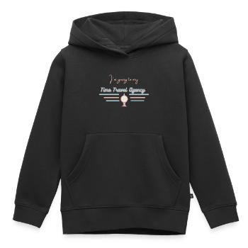 Time Travel - Kids Premium Organic Hoodie - black - Front - AI Model Kid Male (0cm)