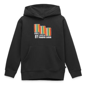 Easily Distracted By Trading Cards Funny TCG Card - Kinder Premium Organic Hoodie - Schwarz - Vorne - AI Model Kid Male (0cm)