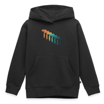 Retro Scout - Kinder Premium Organic Hoodie - Schwarz - Vorne - AI Model Kid Male (0cm)