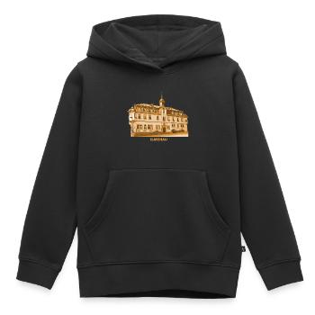 Ilmenau Rathaus Ilm Goethe Thüringen - Kinder Premium Organic Hoodie - Schwarz - Vorne - AI Model Kid Male (0cm)