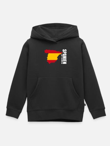 Spanien Auswandern - Kinder Premium Organic Hoodie - Schwarz